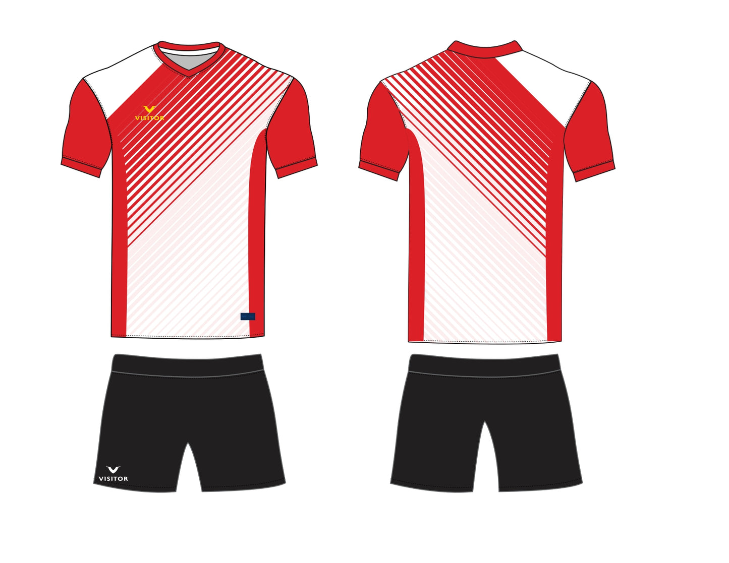Uniforme roja/blanco