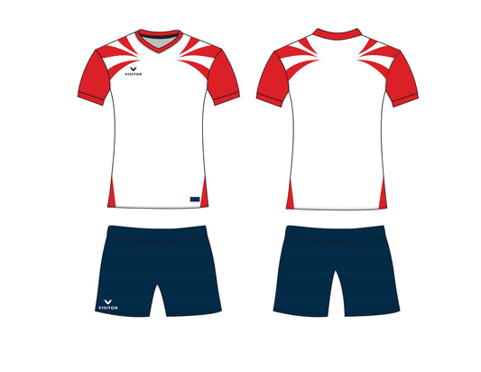 Uniforme blanco/rojo