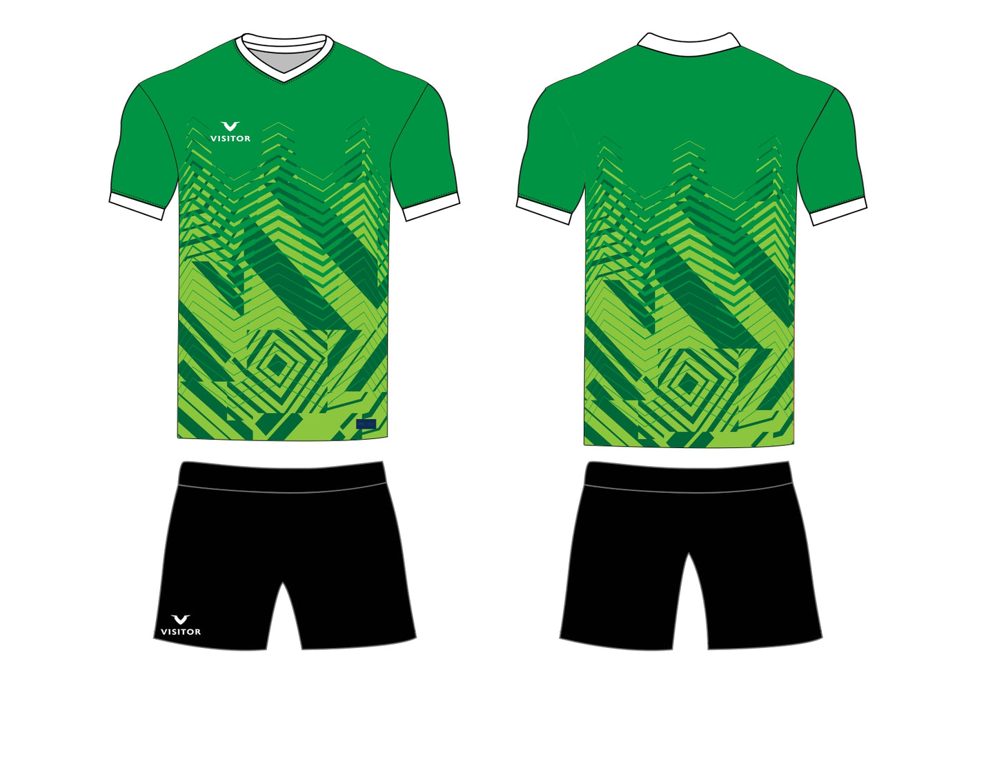 Uniforme mangas verde