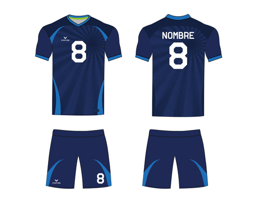 Uniforme Fútbol azul