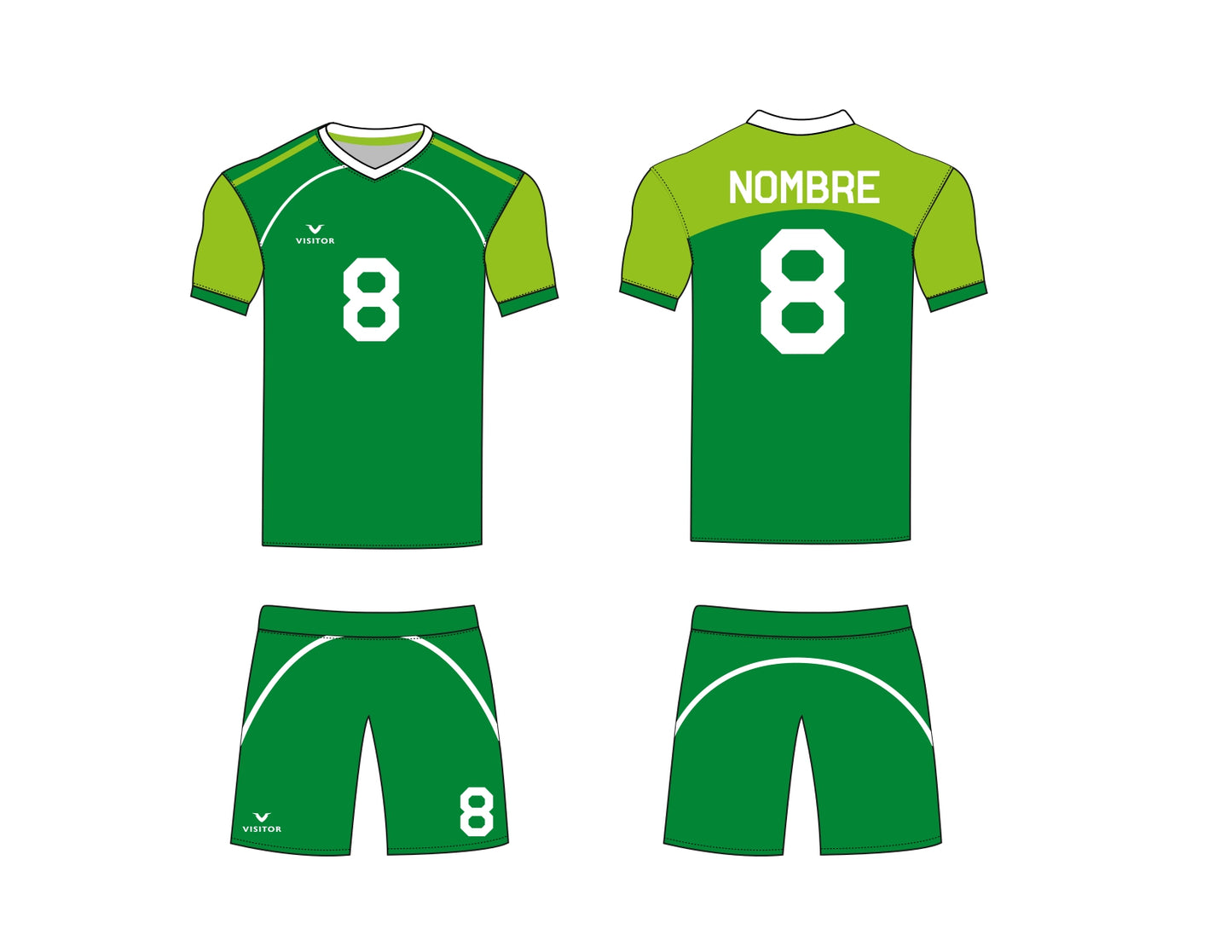 Uniforme Fútbol verde