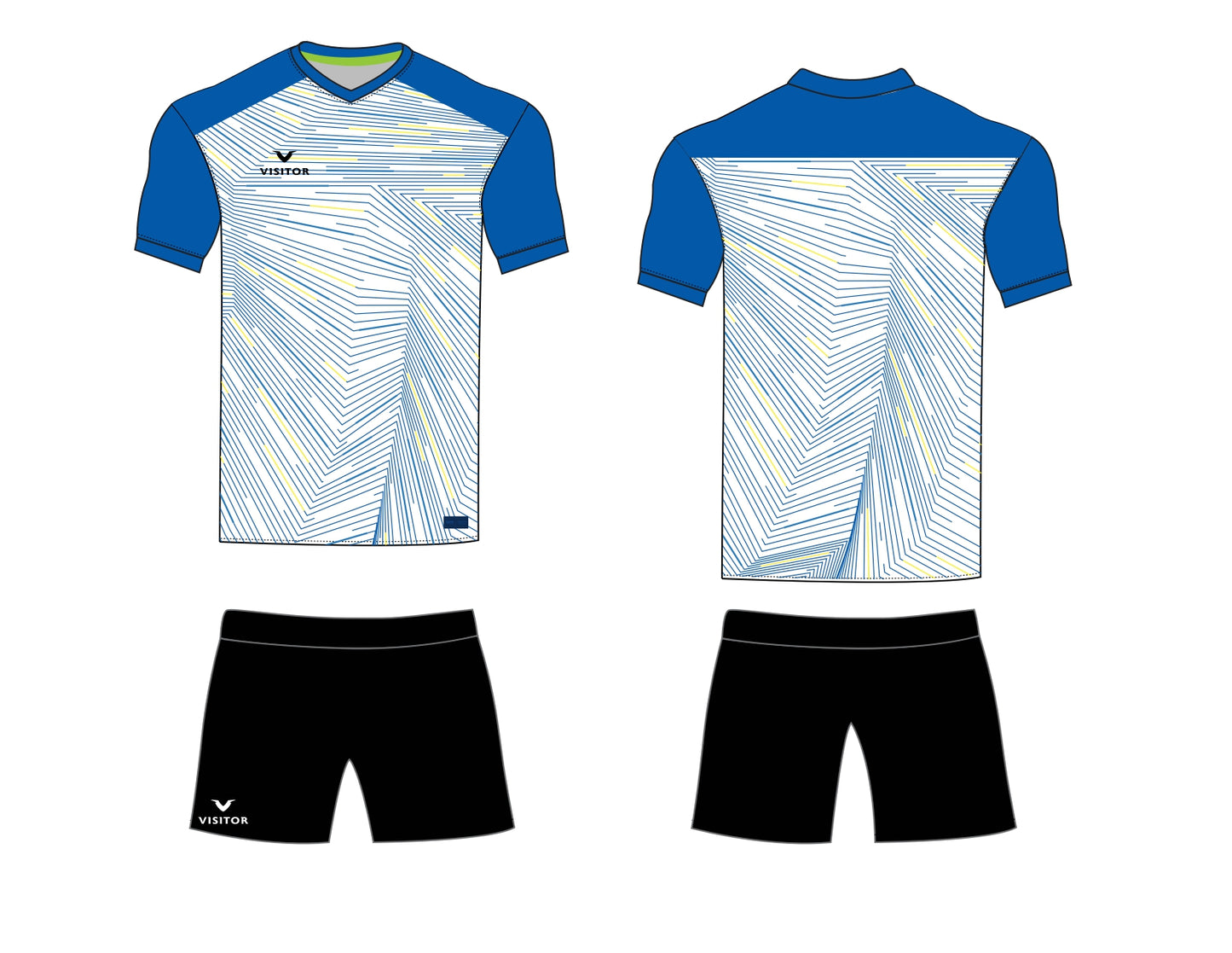 Uniforme azul rey/blanco
