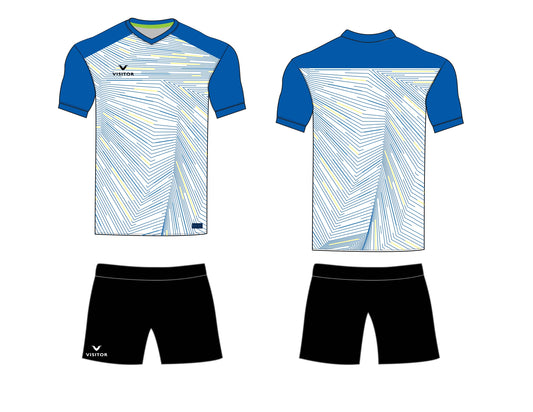 Uniforme azul rey/blanco